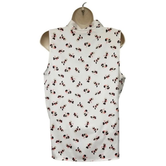 Sleeveless DeepV Neck multi color blouse size 6P - Picture 6 of 6